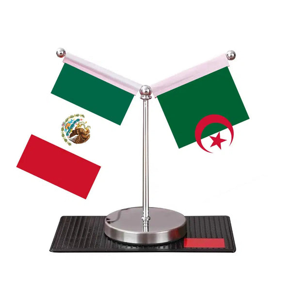 Mexico Egypt Desk Flag - Custom Table Flags (Mini)