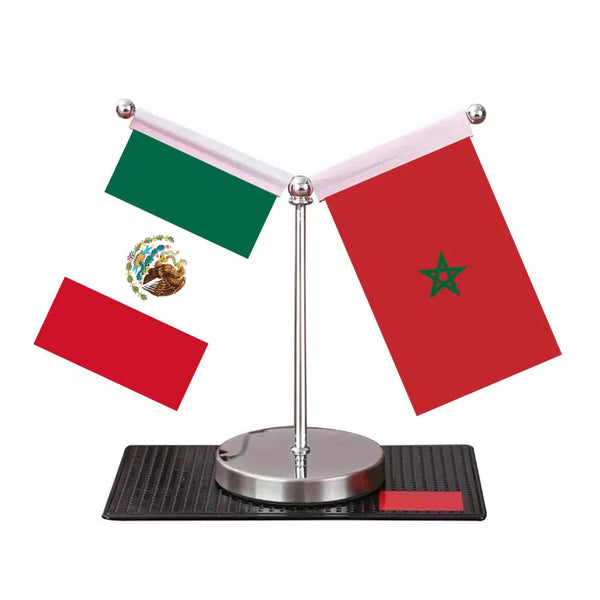 Mexico Egypt Desk Flag - Custom Table Flags (Mini)