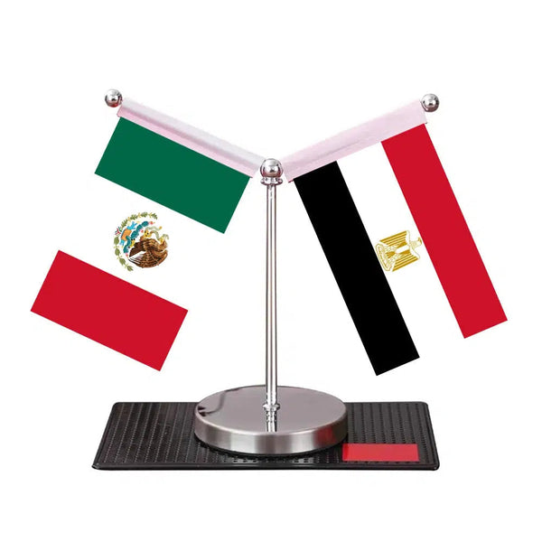 Mexico Egypt Desk Flag - Custom Table Flags (Mini)