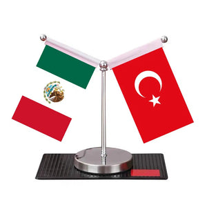 Mexico Egypt Desk Flag - Custom Table Flags (Mini)