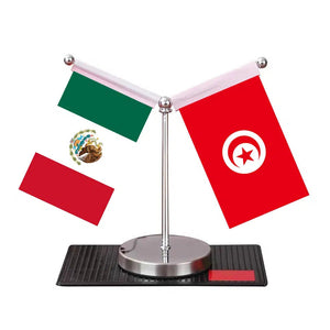 Mexico Egypt Desk Flag - Custom Table Flags (Mini)