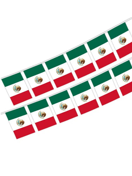 Mexico Flag Bunting Banner - 20Pcs