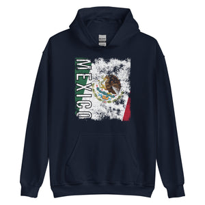 Mexico Flag - Distressed Flag Hoodie