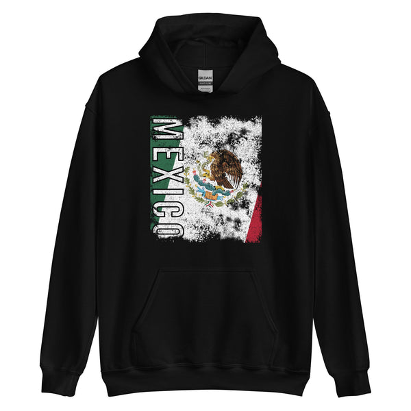 Mexico Flag - Distressed Flag Hoodie