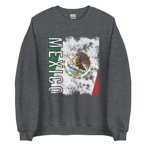 Mexico Flag - Distressed Flag Sweatshirt