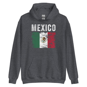 Mexico Flag Distressed - Mexican Flag Hoodie