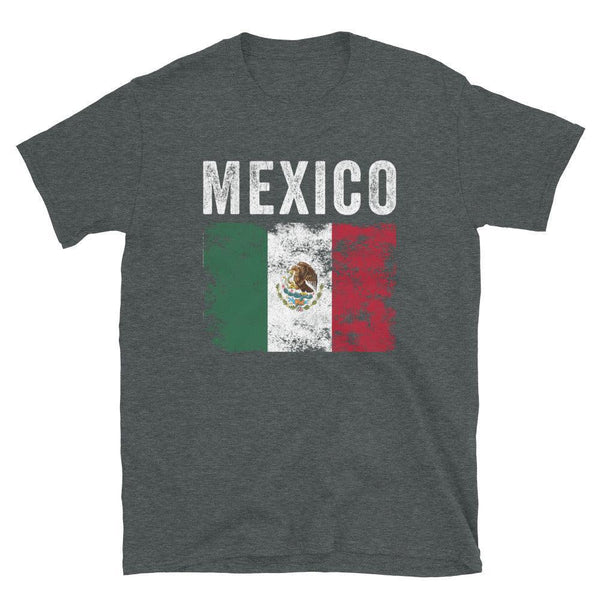 Mexico Flag Distressed - Mexican Flag T-Shirt