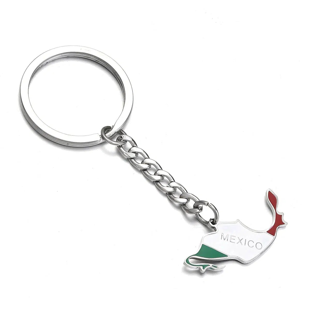 Mexico Flag Map Keychain