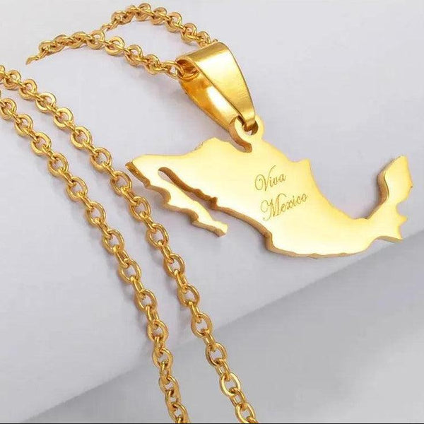 Mexico Map Necklace