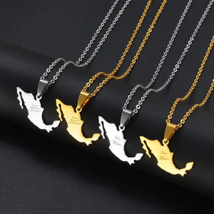 Mexico Map Necklace
