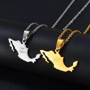 Mexico Map Necklace