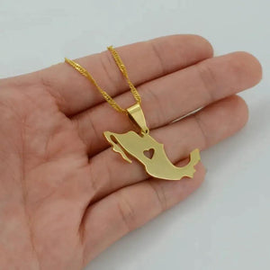 Mexico Map Necklace