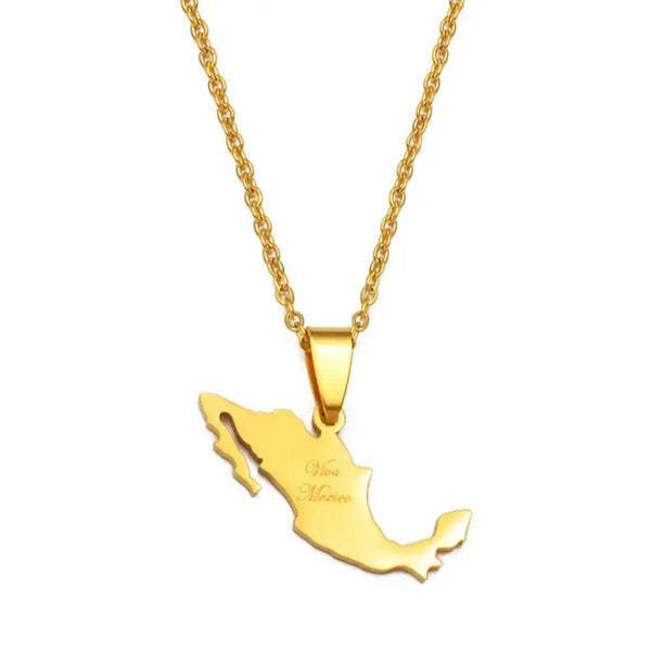 Mexico Map Necklace