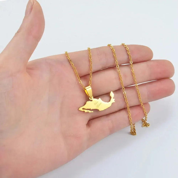 Mexico Map Necklace