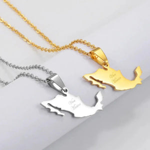 Mexico Map Necklace
