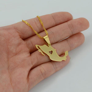 Mexico Map Necklace