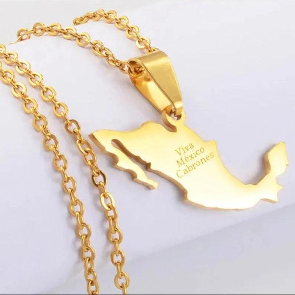 Mexico Map Necklace