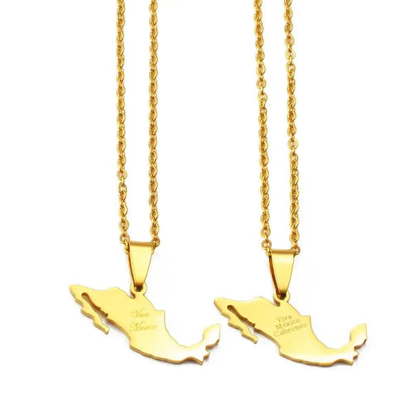 Mexico Map Necklace