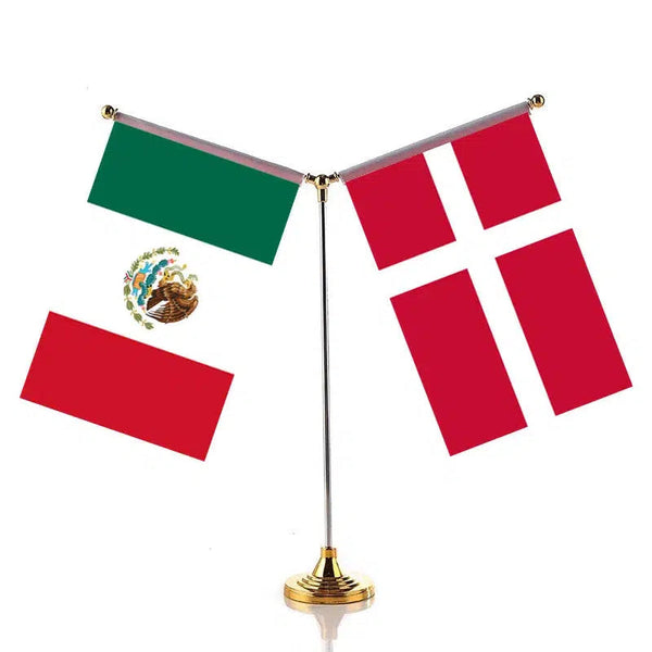 Mexico Norway Desk Flag - Custom Table Flags (Small)