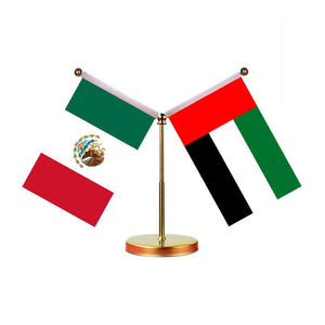 Mexico Saudi Arabia Desk Flag - Custom Table Flags (Mini)