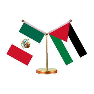 Mexico Saudi Arabia Desk Flag - Custom Table Flags (Mini)