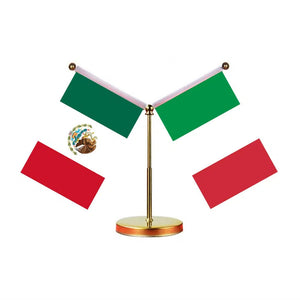 Mexico Spain Desk Flag - Custom Table Flags (Mini)