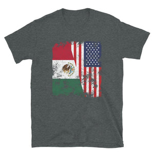 Mexico USA Flag - Half American T-Shirt