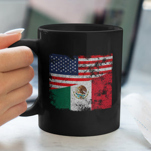 Mexico USA Flag Mug