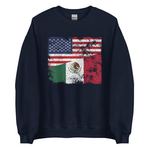 Mexico USA Flag Sweatshirt