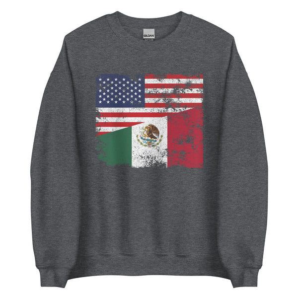 Mexico USA Flag Sweatshirt