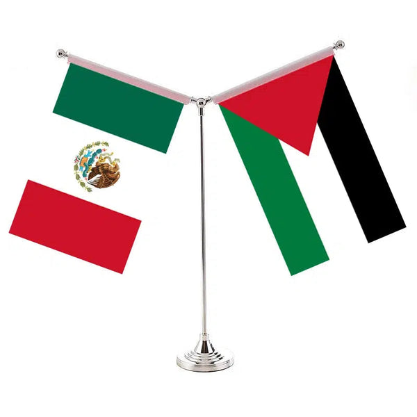 Mexico United Arab Emirates Desk Flag - Custom Table Flags (Small)