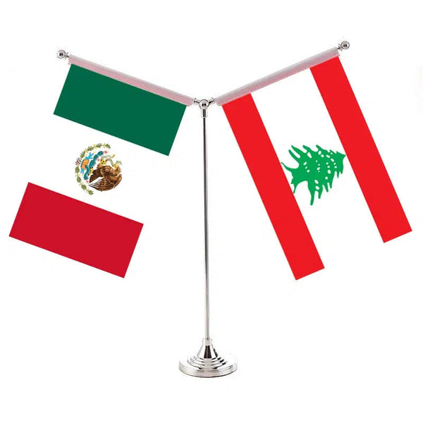 Mexico United Arab Emirates Desk Flag - Custom Table Flags (Small)