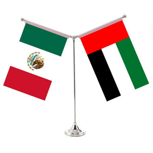 Mexico United Arab Emirates Desk Flag - Custom Table Flags (Small)