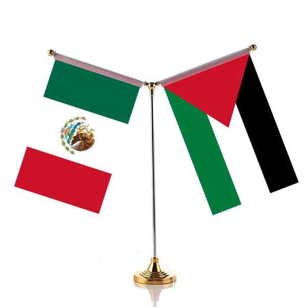 Mexico United Arab Emirates Desk Flag - Custom Table Flags (Small)