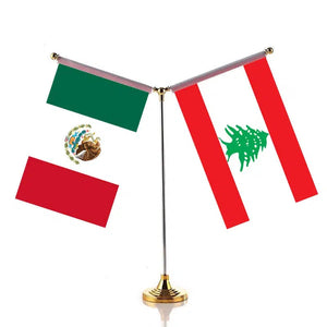 Mexico United Arab Emirates Desk Flag - Custom Table Flags (Small)