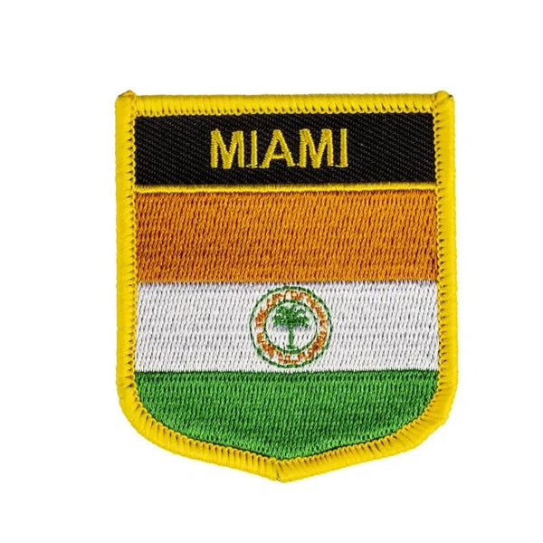 Miami Flag Patch - Sew On/Iron On Patch