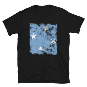 Micronesia Flag - Distressed Flag T-Shirt
