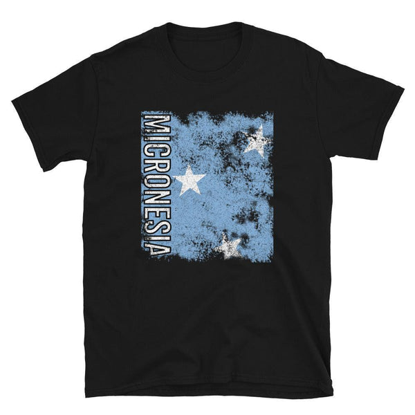 Micronesia Flag Distressed T-Shirt