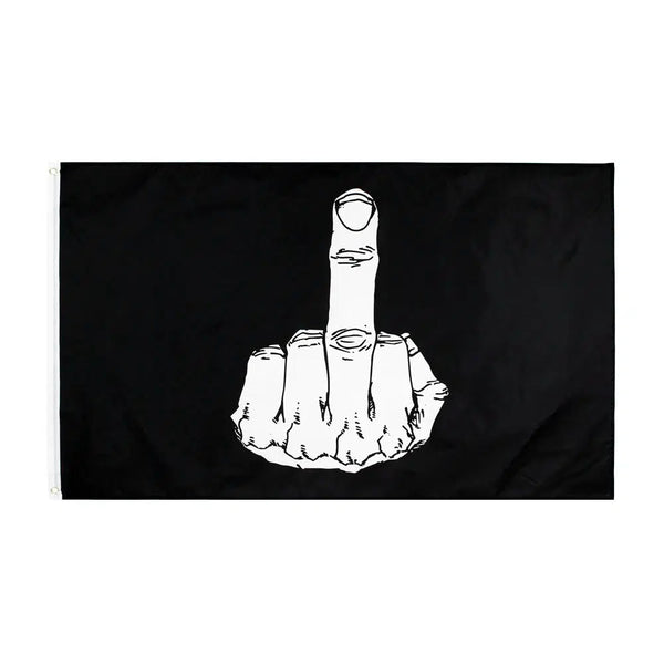Middle Finger Flag - 90x150cm(3x5ft) - 60x90cm(2x3ft)