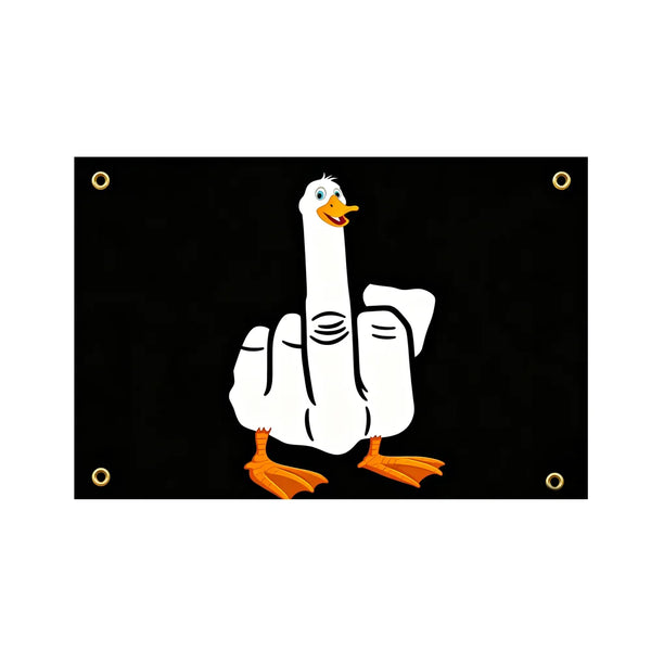 Middle Finger Goose Flag - 90x150cm(3x5ft) - 60x90cm(2x3ft) Funny Goose Flag