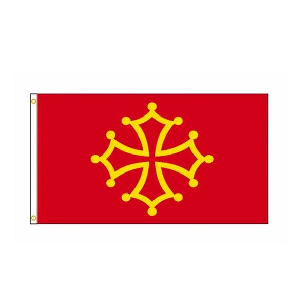Midi-Pyrénées Flag - Occitania Flag - 90x150cm(3x5ft) - 60x90cm(2x3ft)