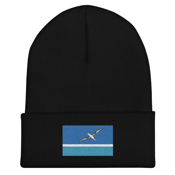 Midway Islands Flag Beanie - Embroidered Winter Hat