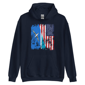 Midway Islands USA Flag Hoodie