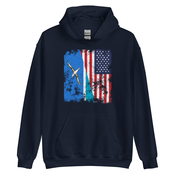 Midway Islands USA Flag Hoodie