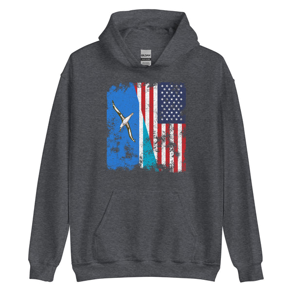 Midway Islands USA Flag Hoodie