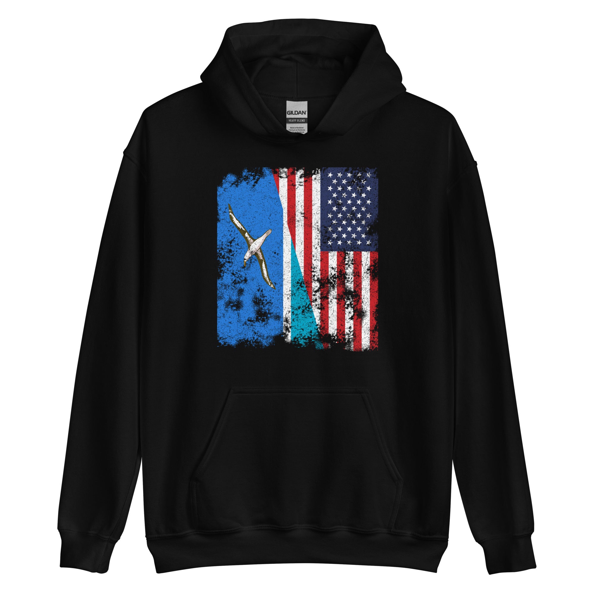 Midway Islands USA Flag Hoodie