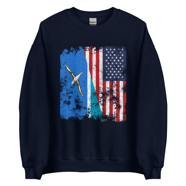 Midway Islands USA Flag Sweatshirt