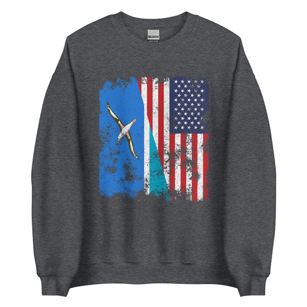 Midway Islands USA Flag Sweatshirt