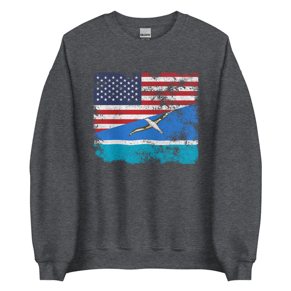 Midway Islands USA Flag Sweatshirt