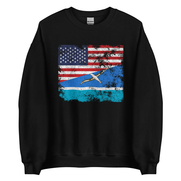 Midway Islands USA Flag Sweatshirt